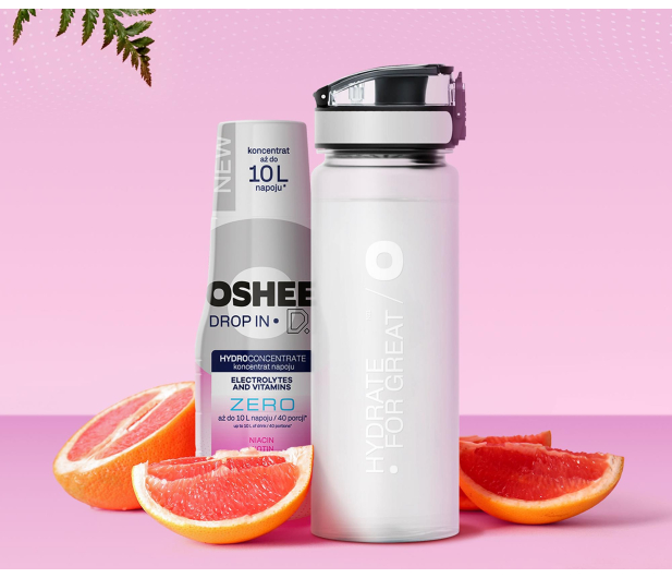 OSHEE Koncentrat napoju DROP IN grejpfrutowy + witaminy 500 ml - 1546749 - zdjęcie 3